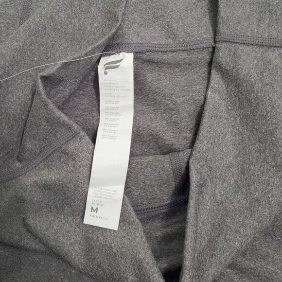 NWT Fabletics Leggings Medium Powerhold 7/ 8 High Waist Gray Gymcore Athleisure - Picture 8 of 8